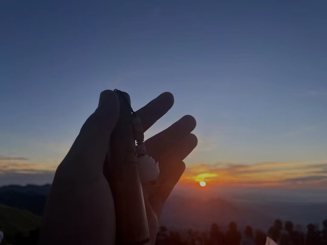 萍乡武功山朝霞与高山草甸