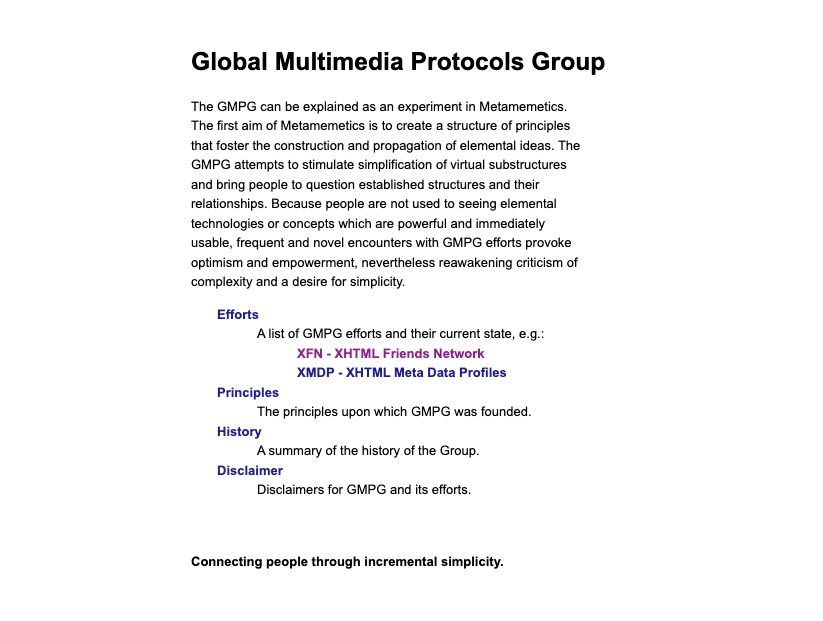 gmpg.org 依旧保持早期设计风格 gmpg.org